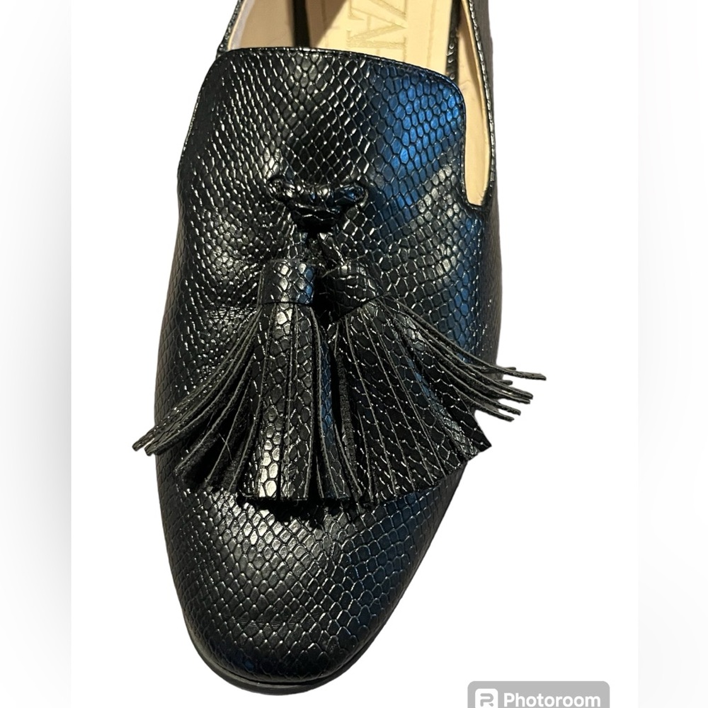 Zara Tasso Croc Black Tasseled
Loafers Women’s Size 4.5 - Picture 6 of 12